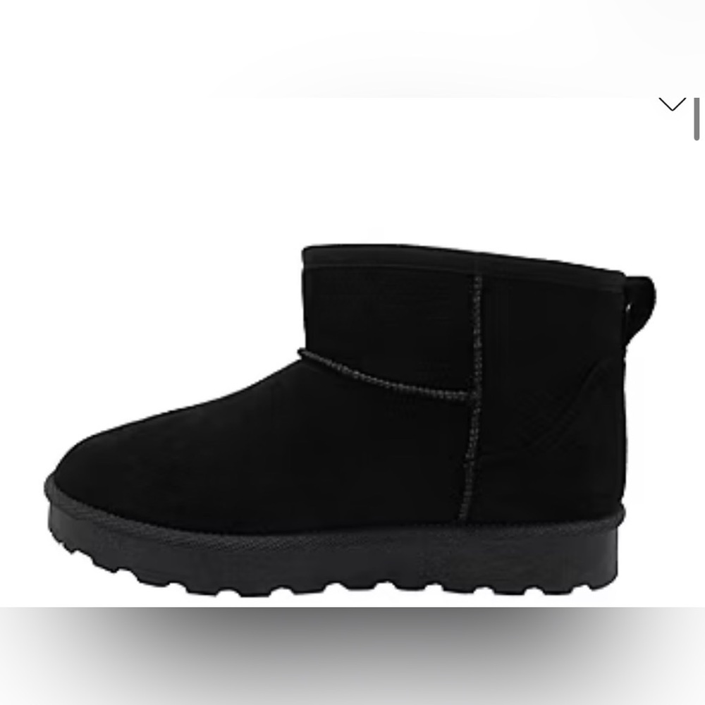 Pop Women’s Rhemmy Black Flat Heel Winter Boots - Picture 5 of 7